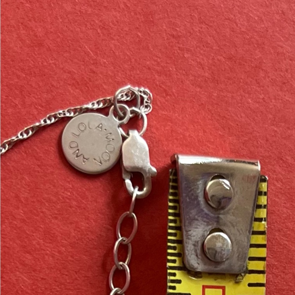 “Bezos”Elegant Silver Initial Pendant Necklace - image 8